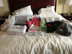 A recent FB status update from a friend who captioned "credit cards are getting a work out today!"